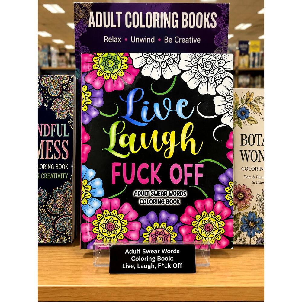 Adult Swear Words Coloring Book: Live, Laugh, F*ck Off Coloring Book